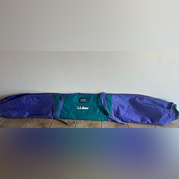Vintage LL Bean Ski Bag Green Purple 213cm Long - Picture 2 of 13